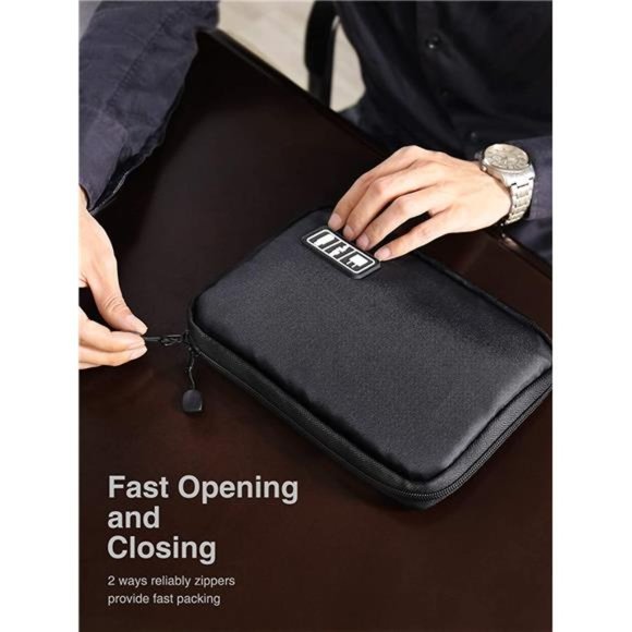 Electronics Organizer, Cord Organizer Travel,Portable Tech Bag,Travel Cable Case - Picture 6 of 6